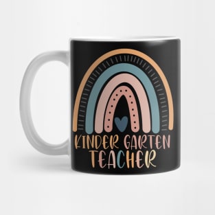 Boho Rainbow Kindergarten Teacher Kinder Back to School Mug